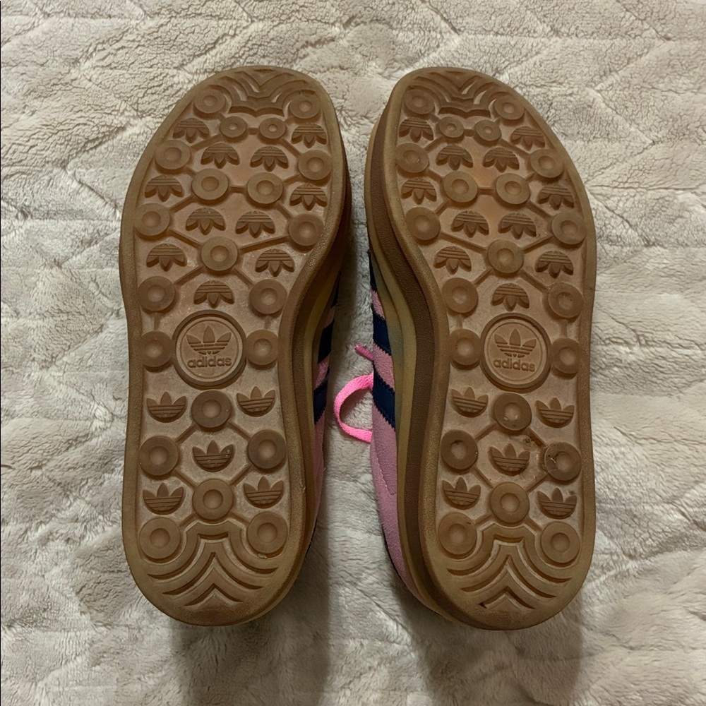 adidas Pink + Navy Gazelle Platforms - Picture 7 of 7